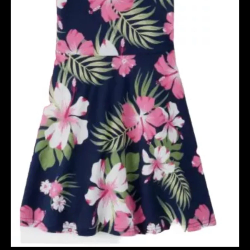 The Children’s Place Girls Multi Floral Skater Dress Size XL (14) NWT